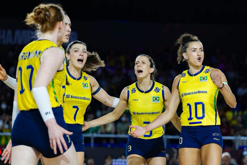 Tuyển bóng chuyền nữ Brazil suýt thua sốc ở giải Vô địch thế giới 2025
