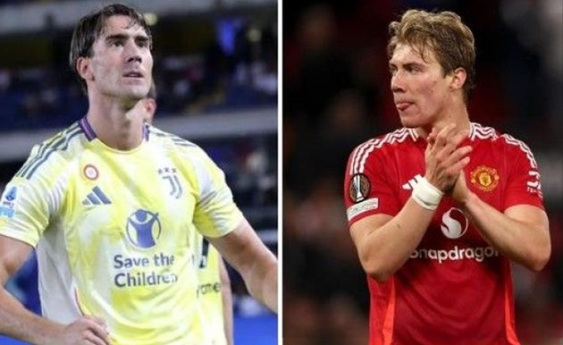 Vlahovic và Hojlund cùng khoác áo Milan?