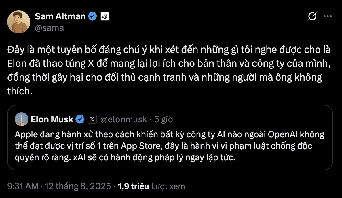 Elon Musk dọa kiện Apple vì 