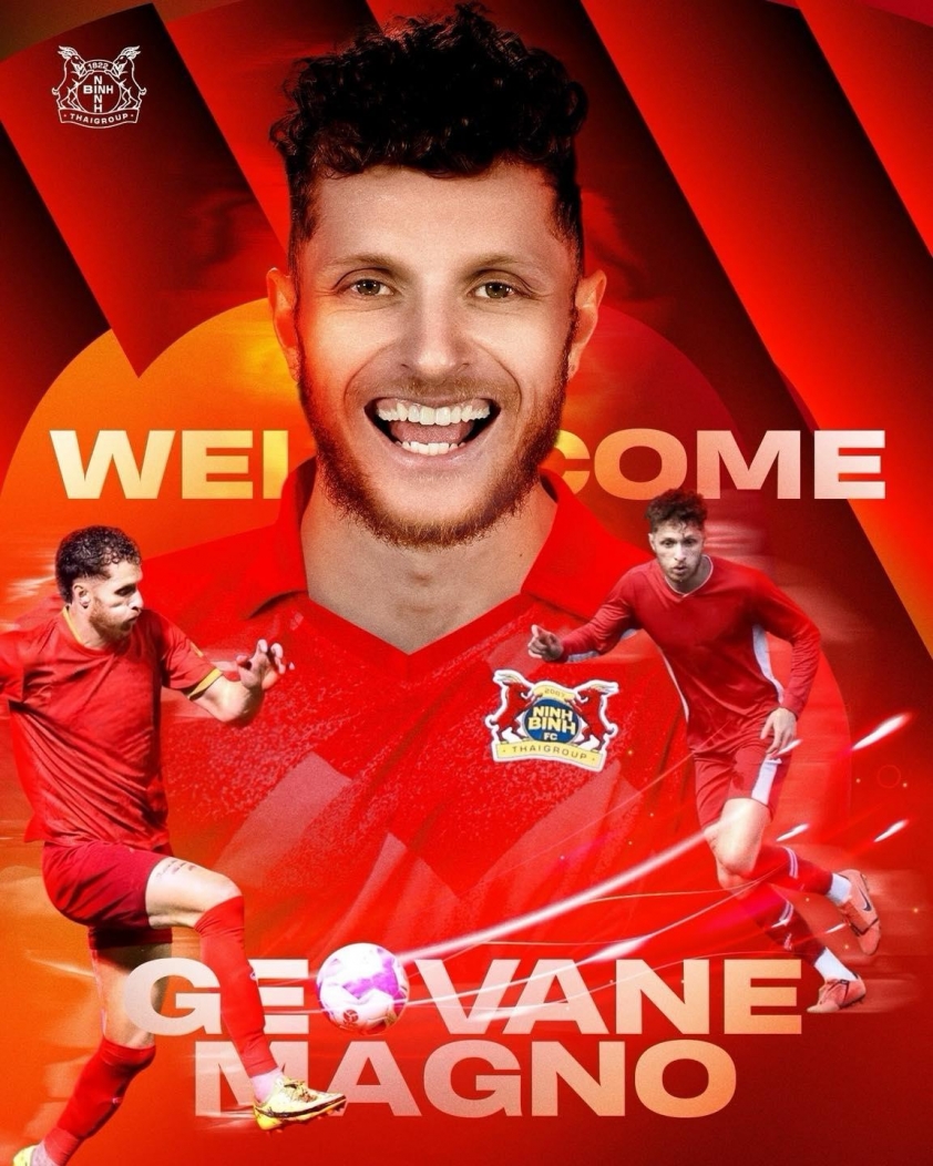 CLB Ninh Bình chiêu mộ thành công Geovane Magno: Bước tiến mạnh mẽ hướng đến V.League 2025/26