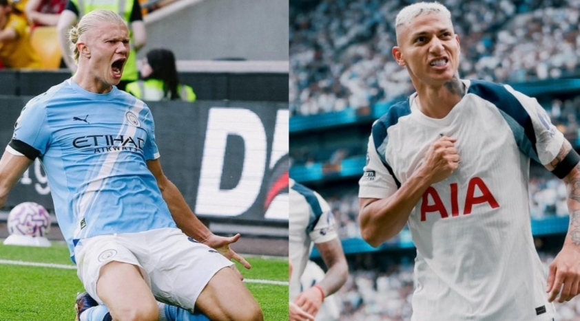 Khởi đầu thuận lợi cho Man City và Tottenham mùa này Man City và Tottenham mở màn Ngoại hạng Anh