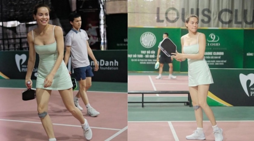 Hình ảnh Hồ Ngọc Hà với bộ trang phục gây tranh luận