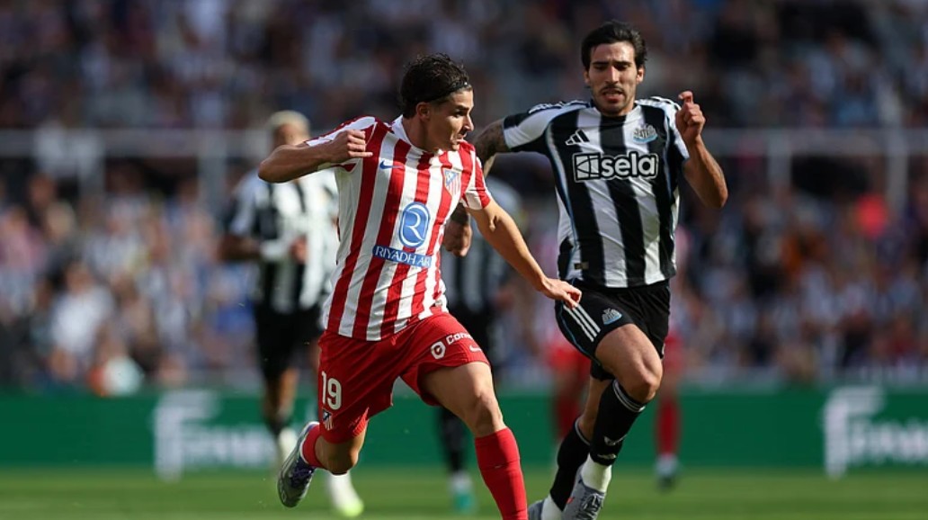 Thất bại của Newcastle trước Atletico