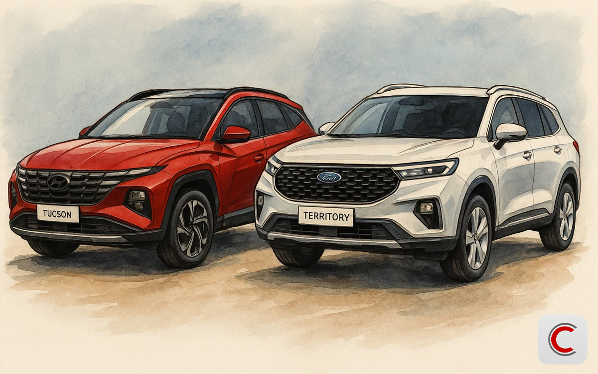 So sánh Ford Territory 2025 và Hyundai Tucson 2025