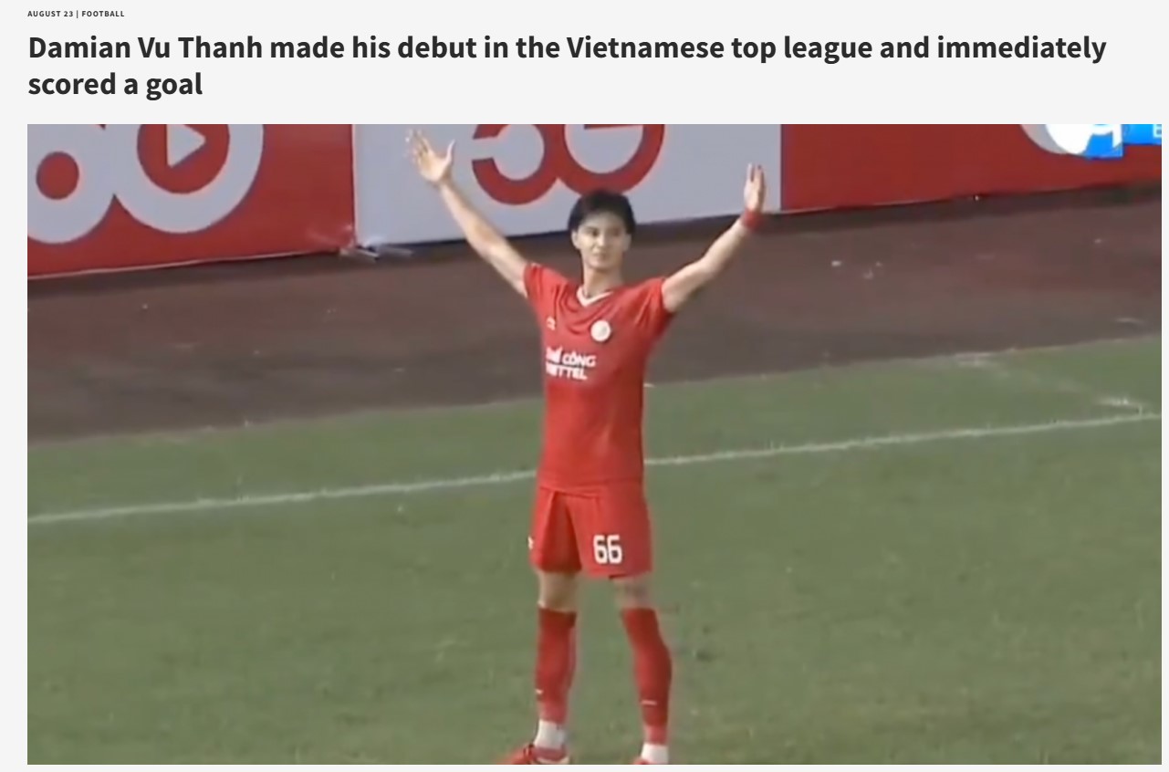 Trang SPORT TVP đưa tin về bàn thắng đầu tiên của Damian