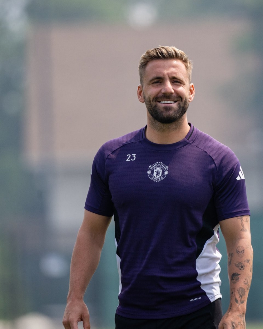 Luke Shaw trong màu áo Manchester United