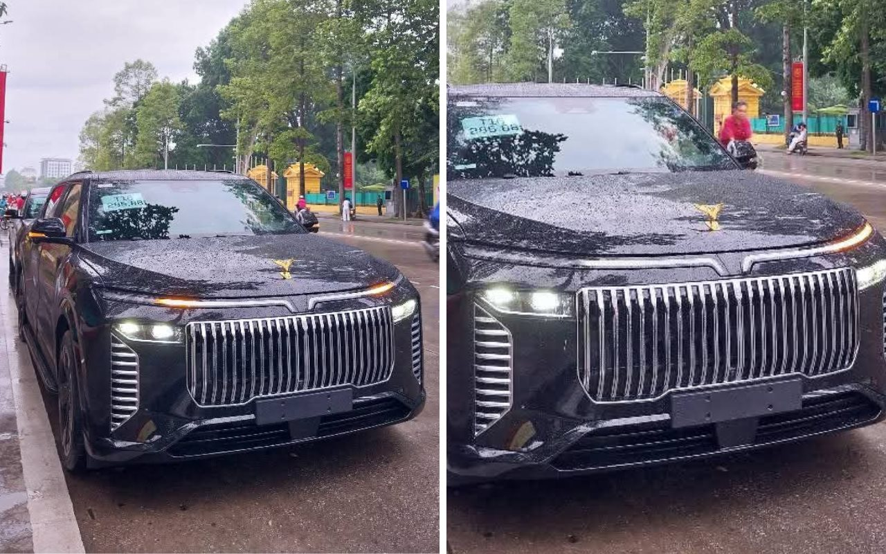 Hình ảnh hai chiếc limousine VinFast