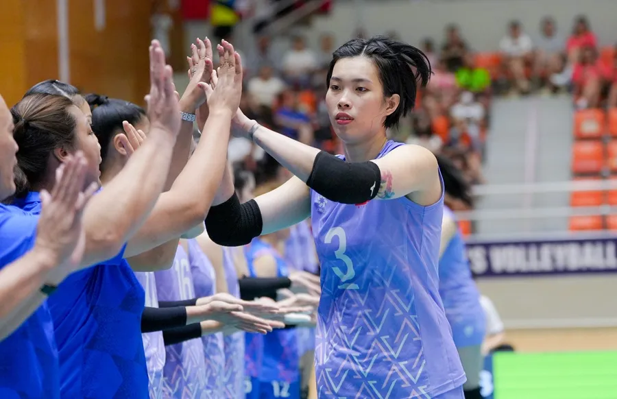 Trần Thị Thanh Thúy trên sân tập