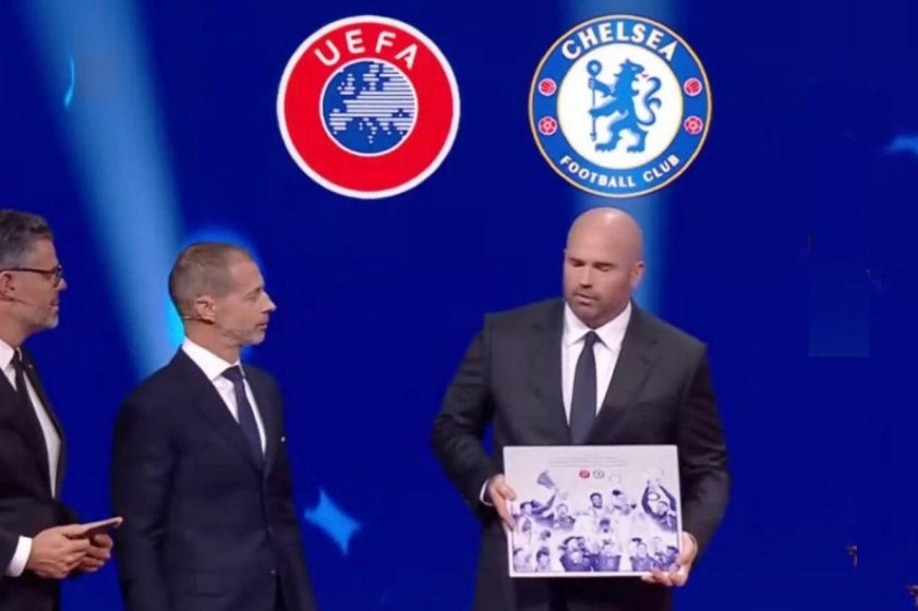 Chelsea nhận giải thưởng đặc biệt tại lễ bốc thăm Champions League