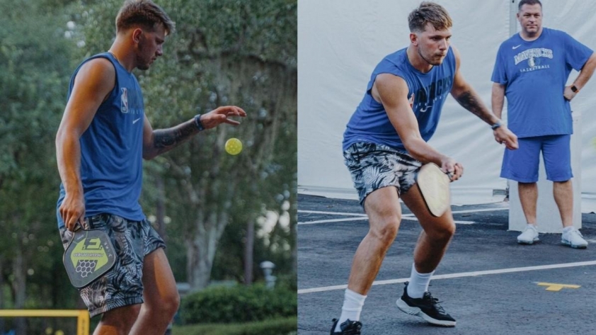 Luka Doncic chơi pickleball