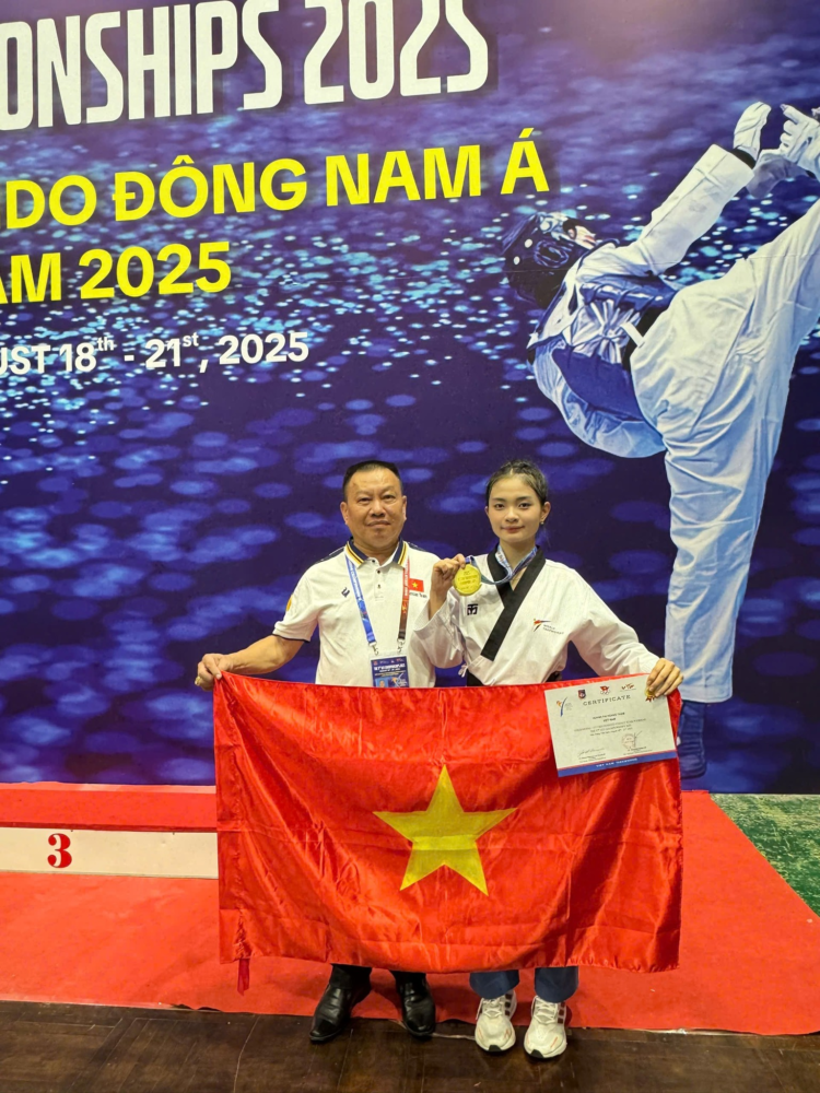Các vận động viên trẻ tiềm năng dự Giải Taekwondo Đông Nam Á