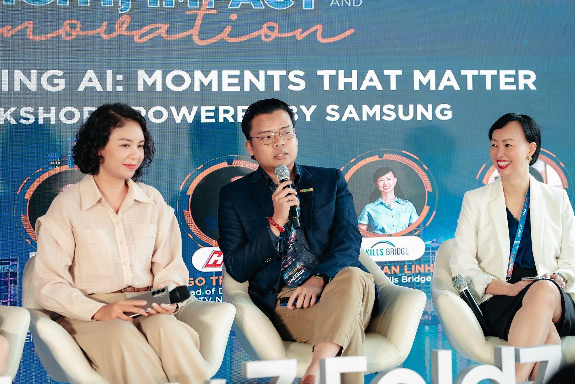 Với nhà báo Ngô Trần Thịnh (Trưởng phòng Đa nội dung, Trung tâm tin tức HTV), AI là công cụ tuyệt vời hỗ trợ sáng tạo các nội dung nhanh chóng