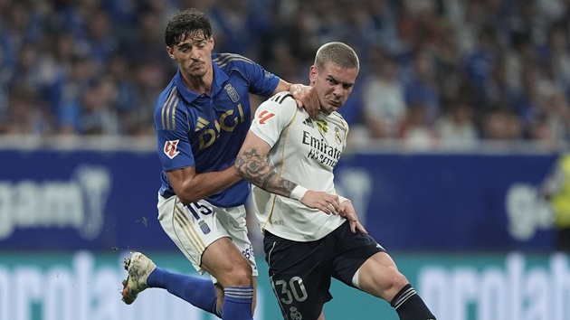 Mastantuono đã được đá chính cho Real. Mastantuono đã được đá chính cho Real.