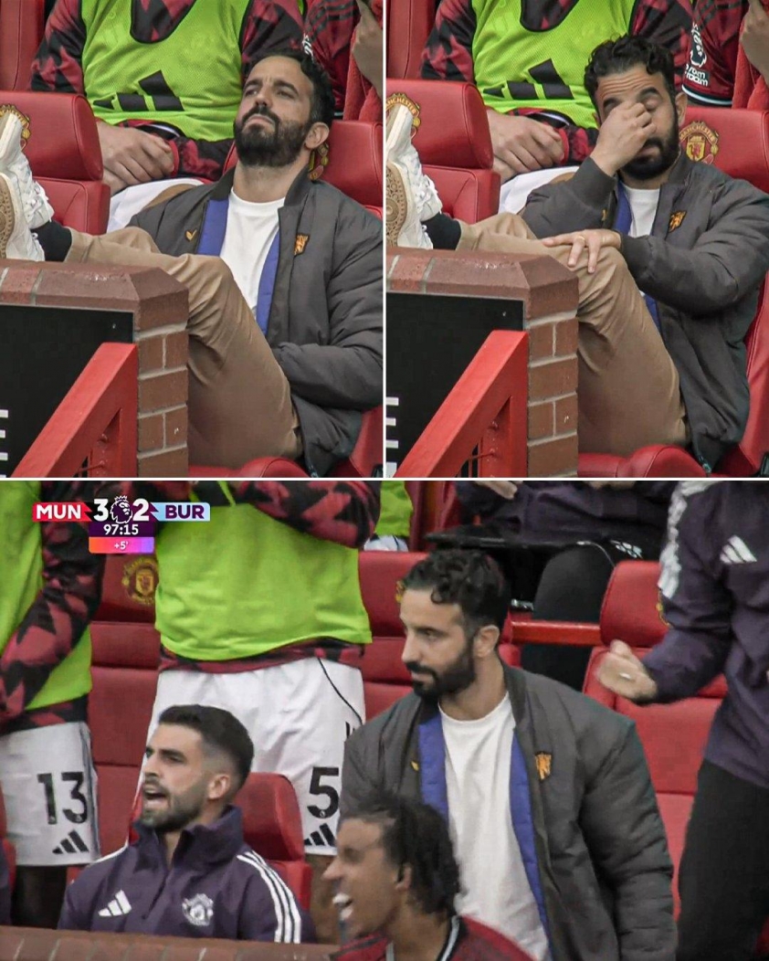 Khoảnh khắc Amorim nín lặng và thở phào khi chứng kiến Bruno Fernandes đá phạt đền