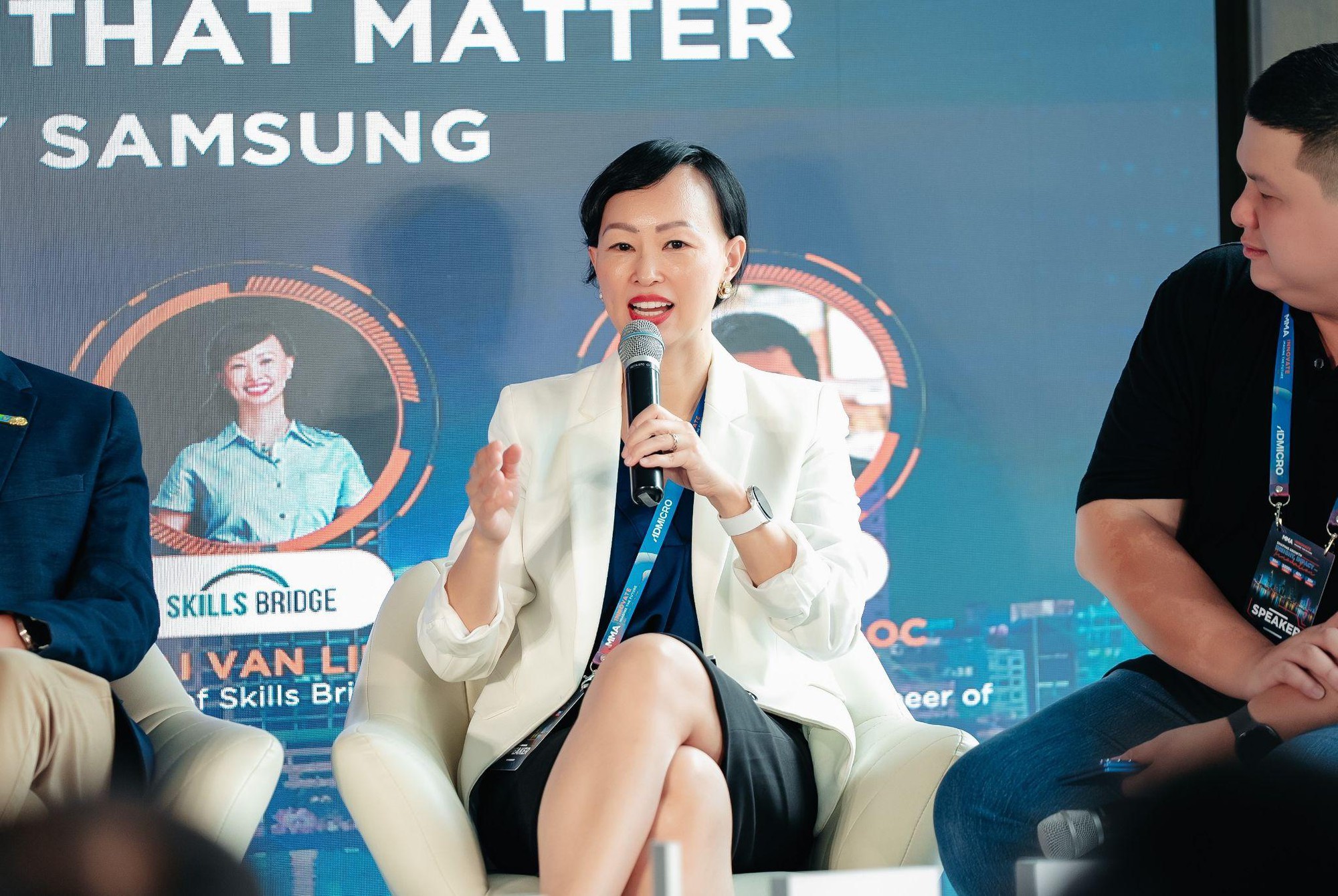 Bà Thái Vân Linh (CEO Skills Bridge) chia sẻ cách ứng dụng AI trong cuộc sống thường ngày
