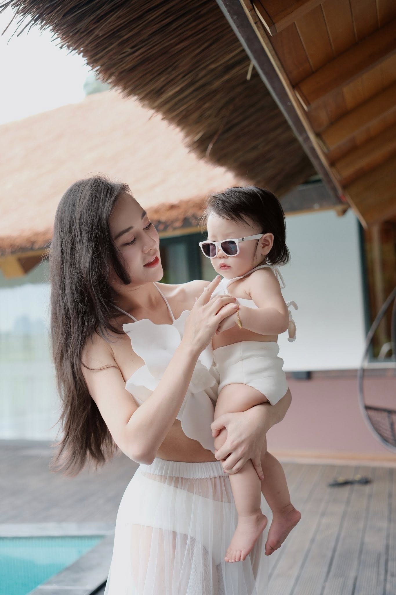 Phương Oanh và con gái