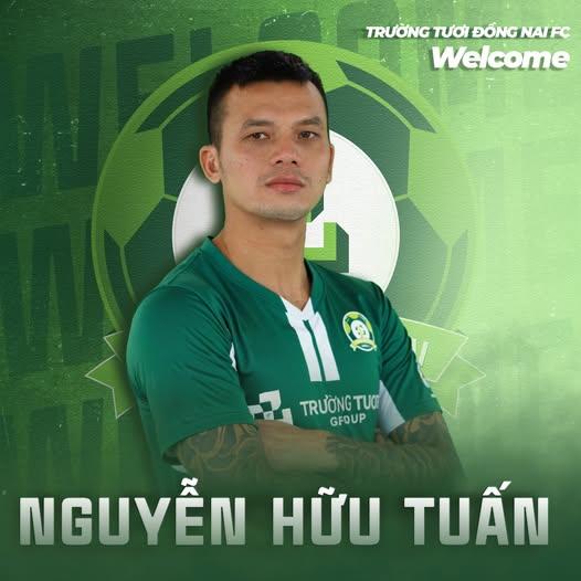 Trung vệ kỳ cựu Nguyễn Hữu Tuấn gia nhập CLB Trường Tươi Đồng Nai