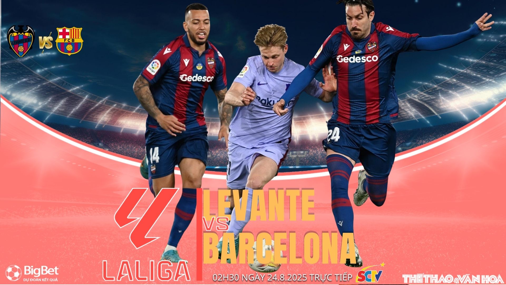 Levante đối đầu Barcelona