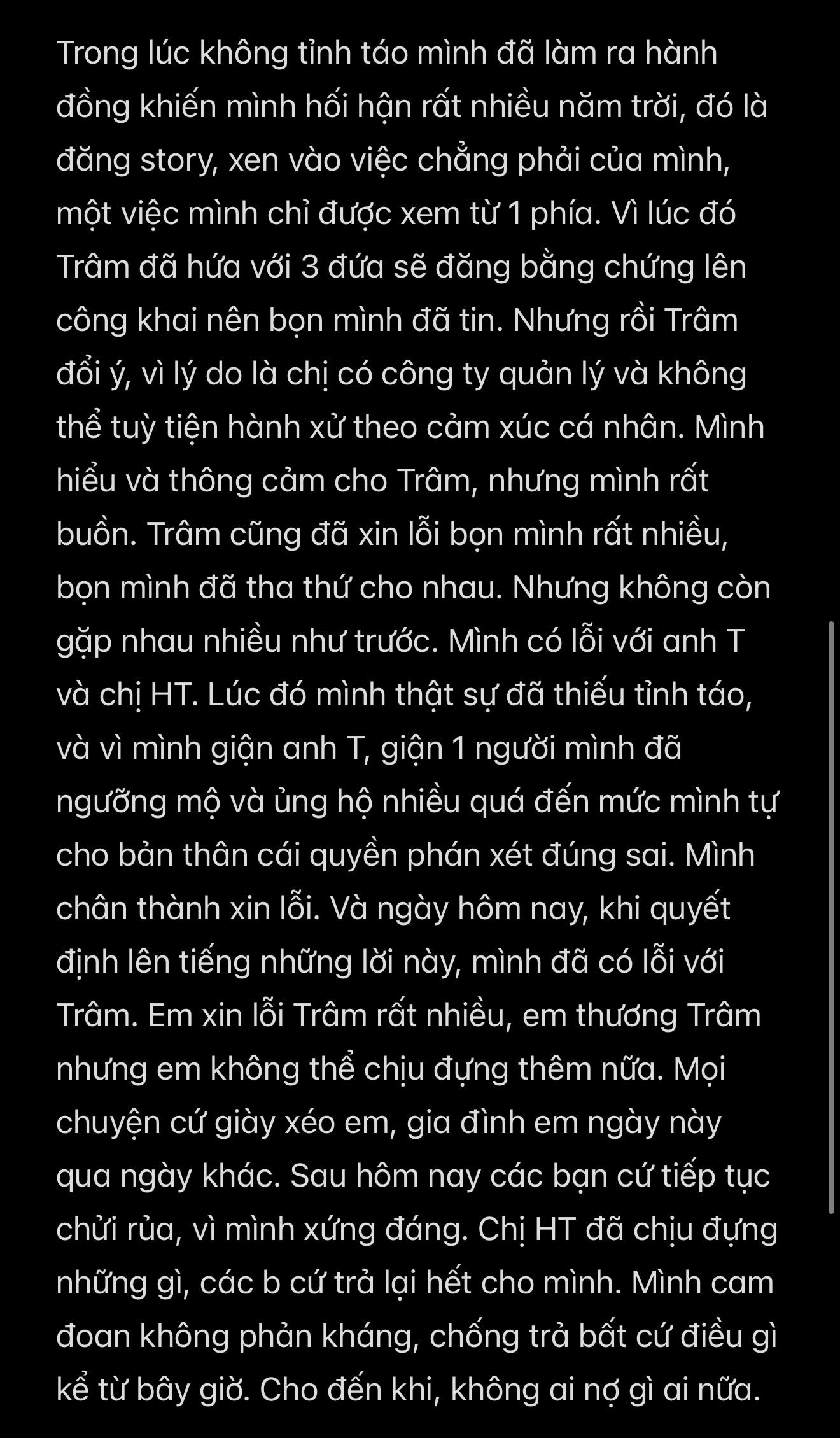 Linh Ngọc Đàm đăng tâm thư khui lại drama trà xanh ầm ĩ