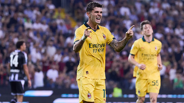 Christian Pulisic thi đấu cho AC Milan