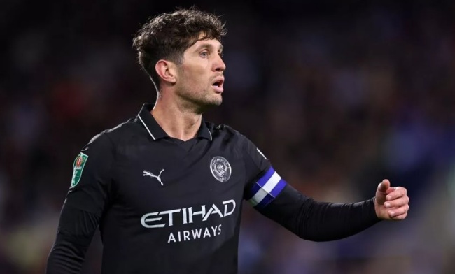 Stones trong màu áo Man City.