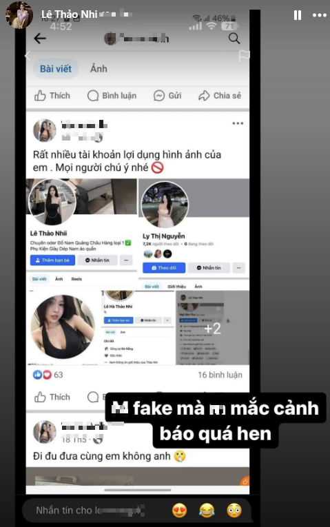 Lời kêu gọi nhận biết tài khoản chính thức từ hot girl