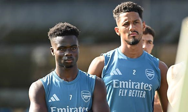 Arsenal đang đàm phán gia hạn với Bukayo Saka và William Saliba.