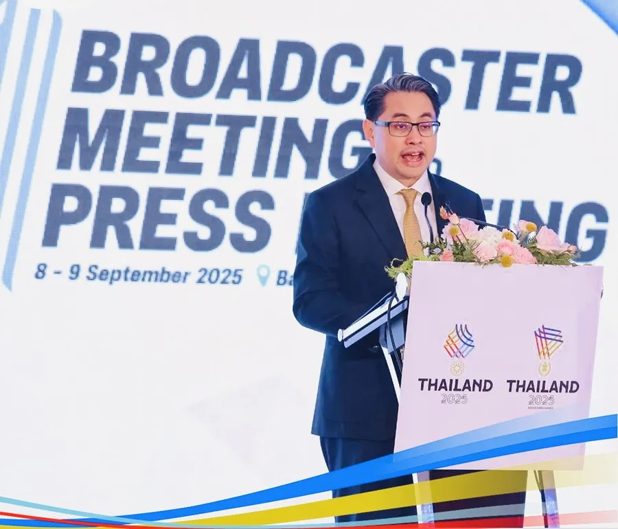 Đại diện Ban tổ chức SEA Games 33-2025 thông báo các nội dung về truyền thông, truyền hình
