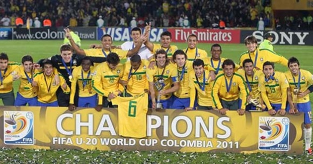 Brazil đoạt chức vô địch U20 World Cup 2011 với sự góp mặt của Oscar và Casemiro