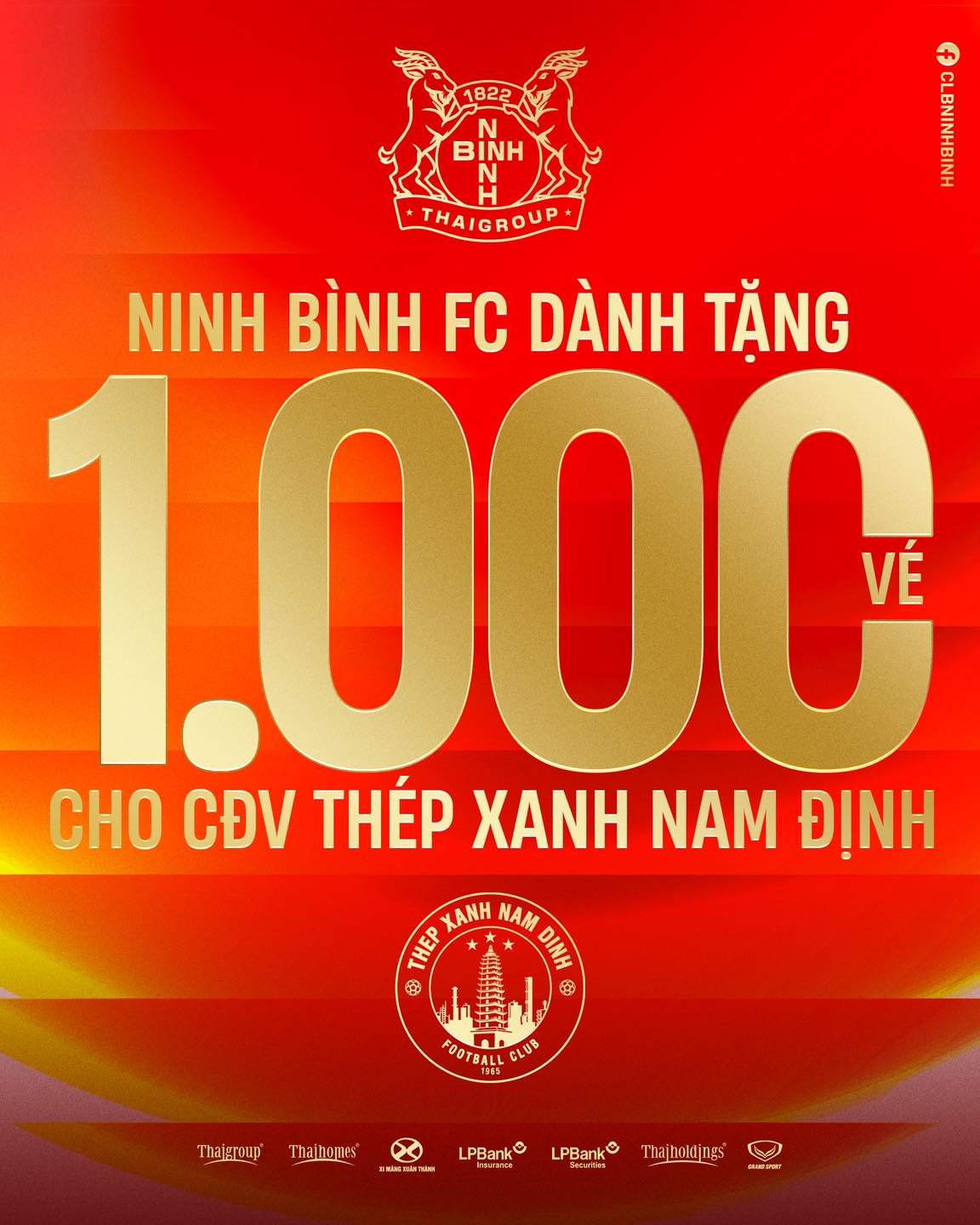 Ninh Bình tiếp đón Thép Xanh Nam Định tại sân nhà