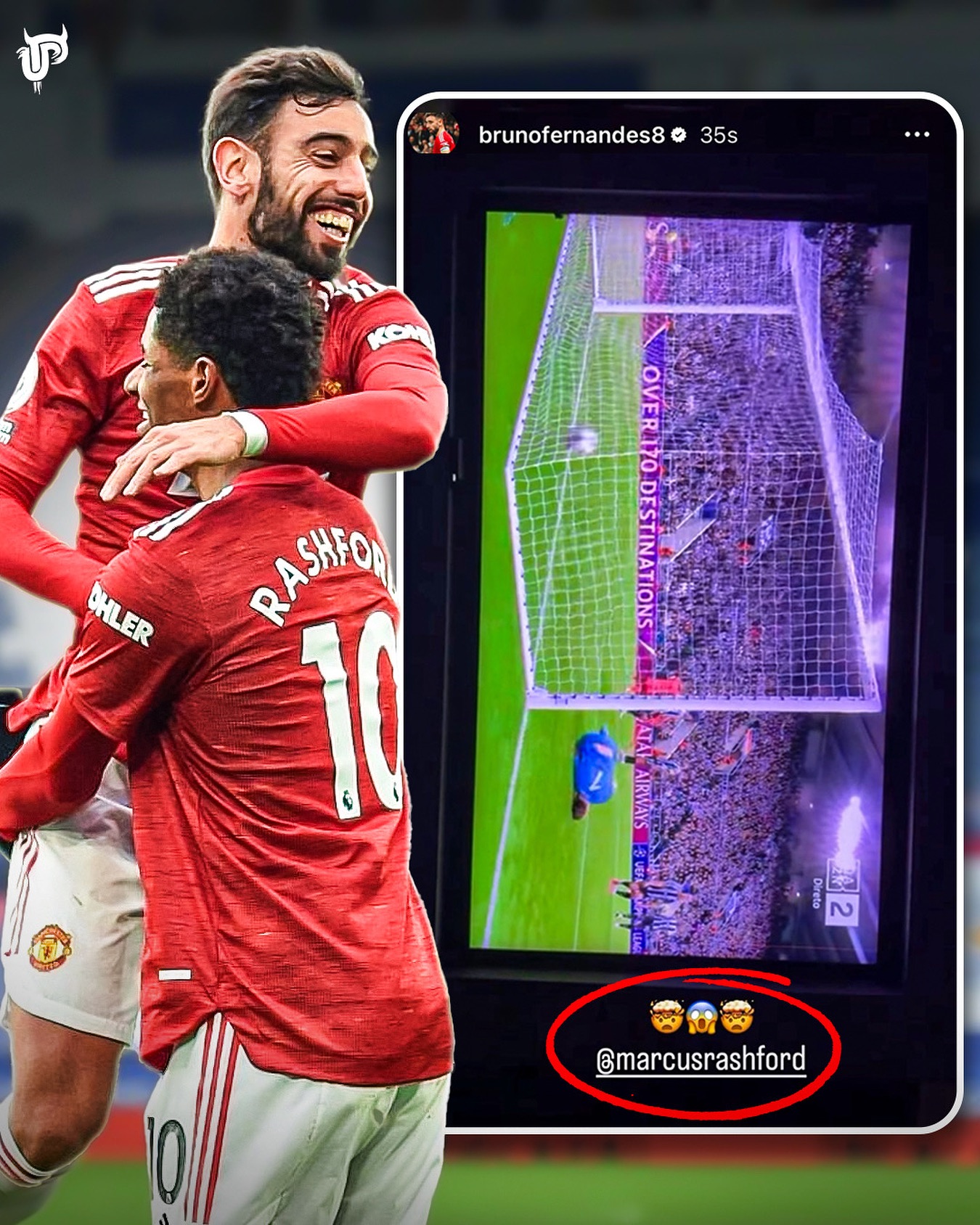 Bruno Fernandes kinh ngạc vì Rashford