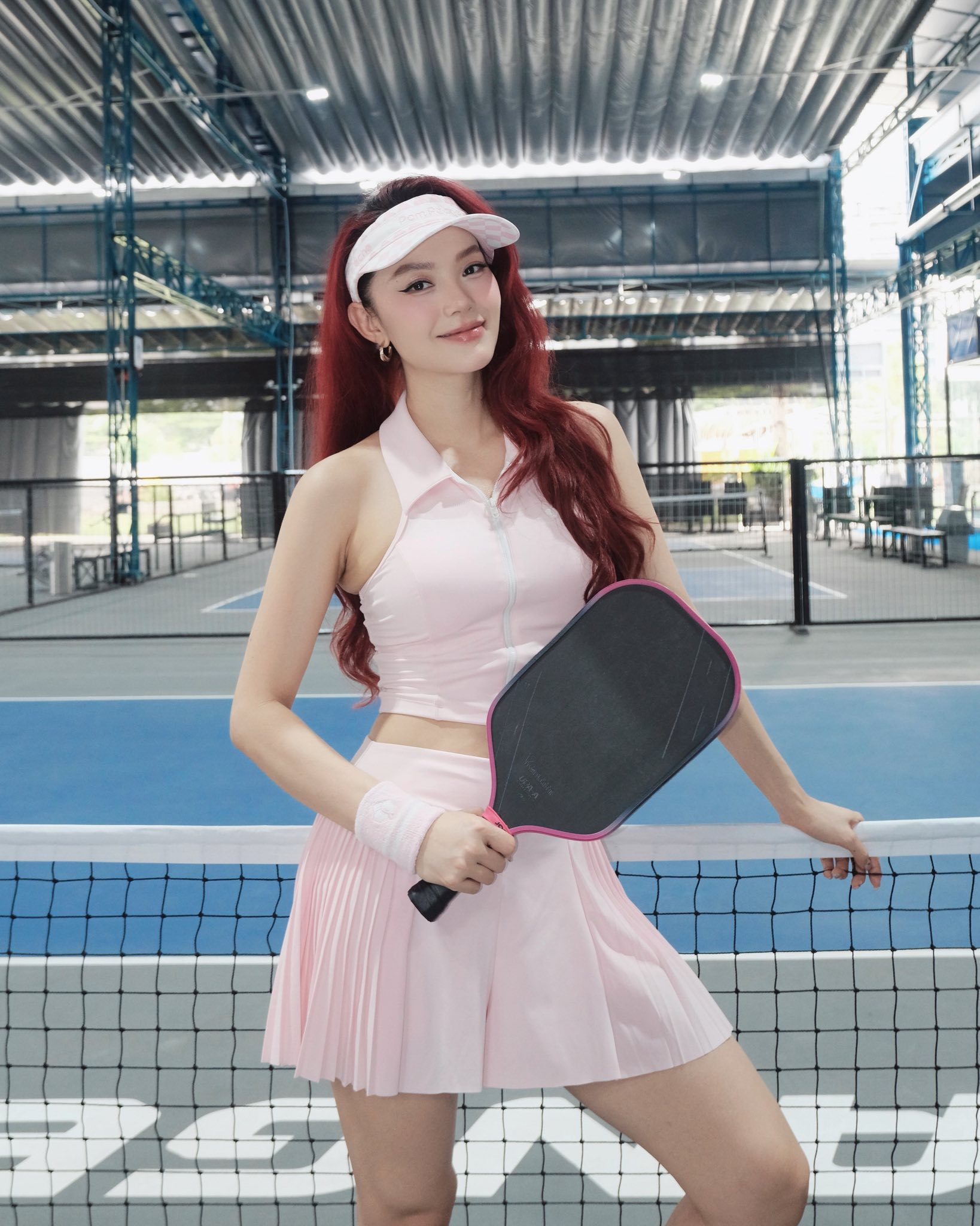 Minh Hằng đam mê chơi pickleball