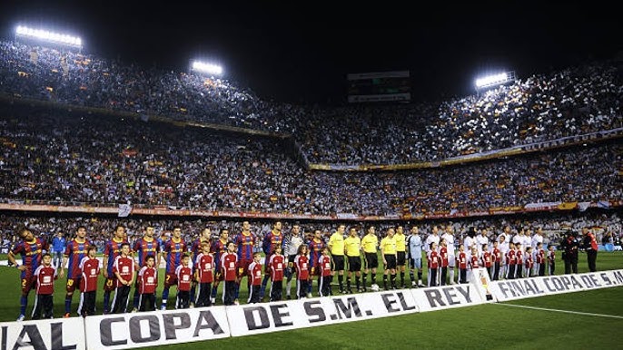 Chung kết Cúp Nhà vua giữa Real Madrid và Barcelona tại Mestalla