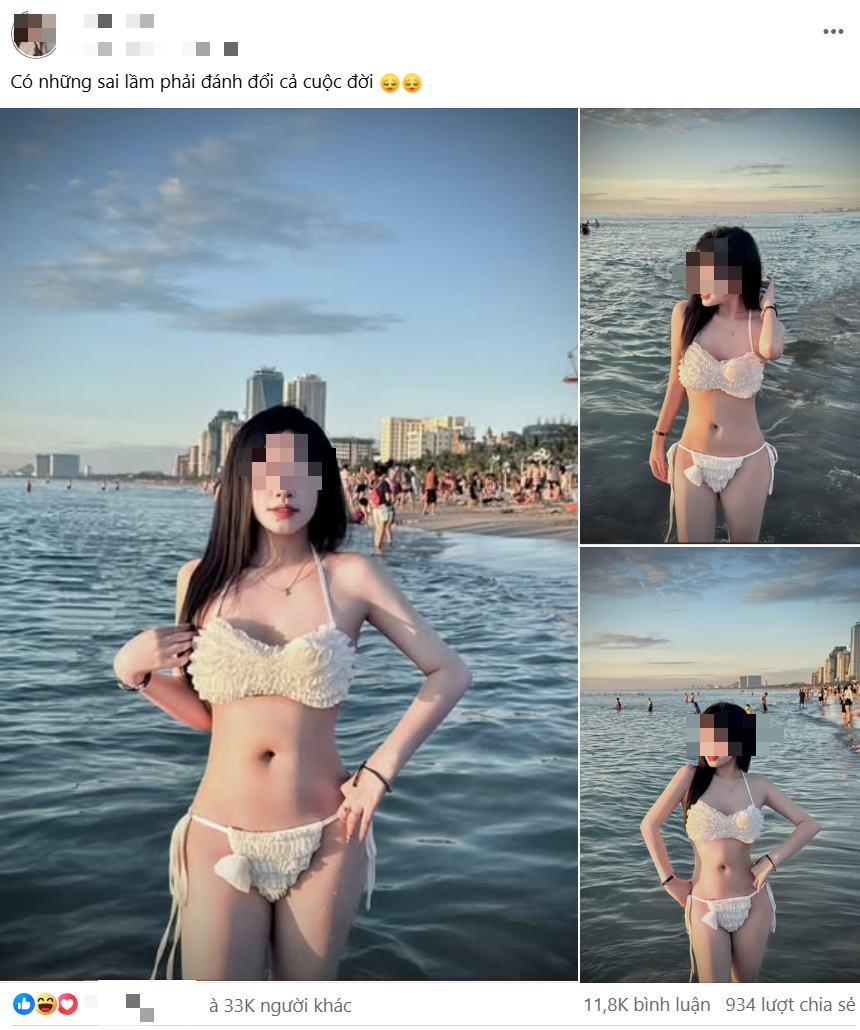 Hình ảnh bikini gợi cảm của nữ TikToker L.T