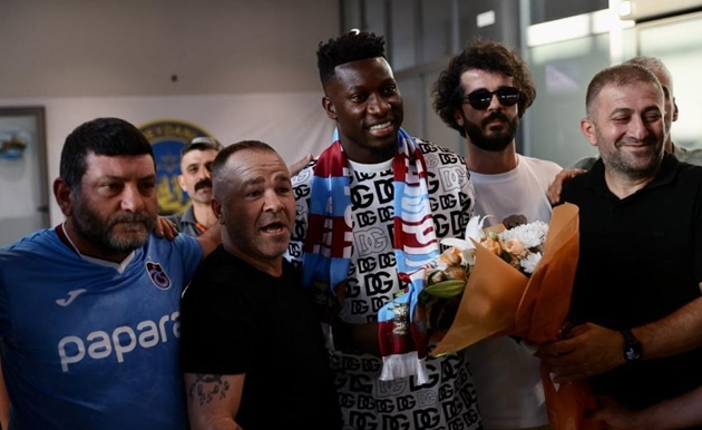 Andre Onana trong màu áo Trabzonspor