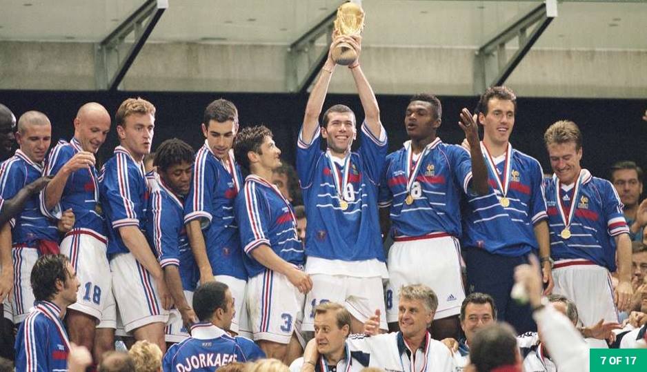 Tuyển Pháp nâng cao cúp vô địch World Cup