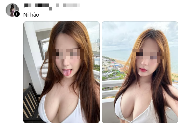 Hình ảnh gái xinh trên tài khoản giả mạo Threads