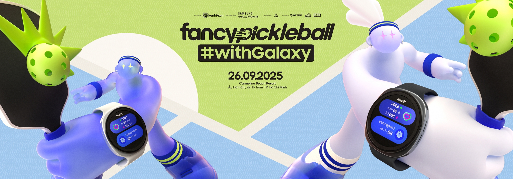 Galaxy Watch8 Series đồng hành cùng người chơi pickleball tại Fancy Pickleball 