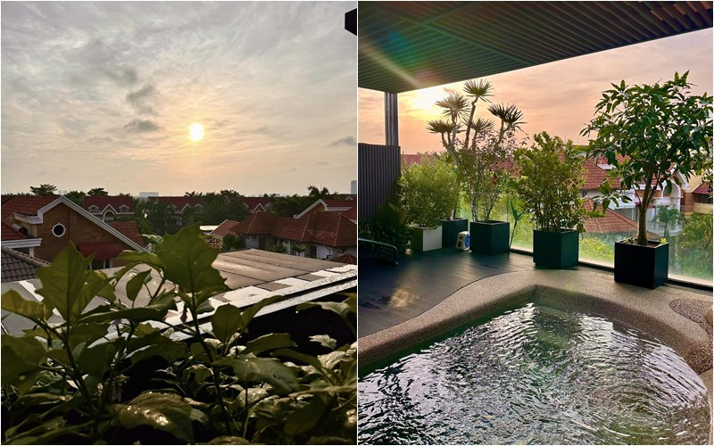 Căn nhà phố rộng khoảng 100 m2 nơi nữ diễn viên sống cùng con và người thân
