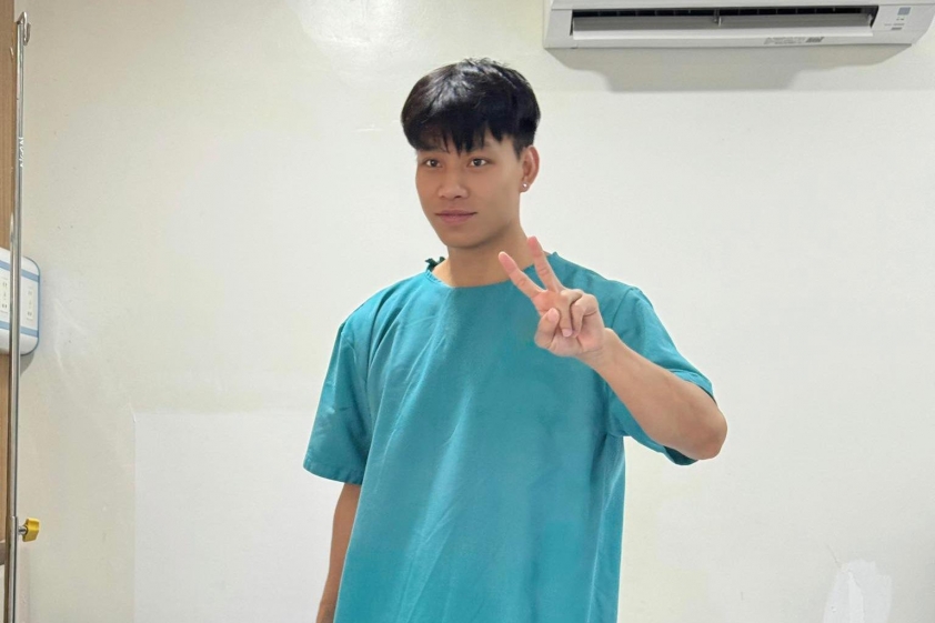 Văn Thanh sau phẫu thuật
