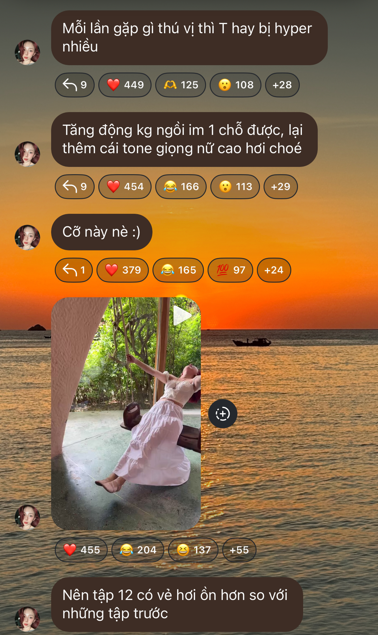 Tóc Tiên biểu cảm hào hứng khi tham gia Gia Đình Haha