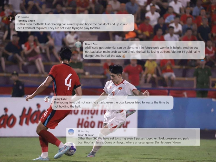 Phản ứng của CĐV Singapore sau trận thua