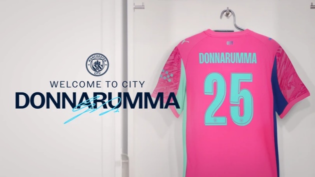 Số áo của Donnarumma ở Man City.
