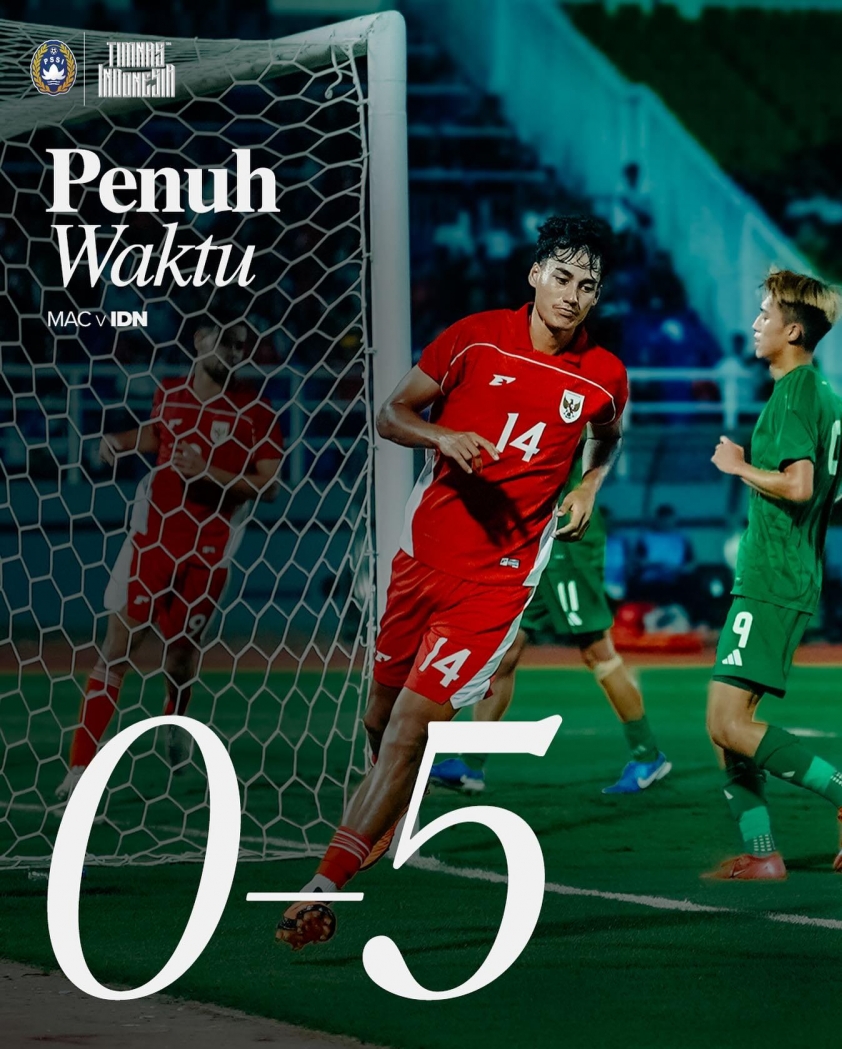 U23 Indonesia dễ dàng đánh bại U23 Macau