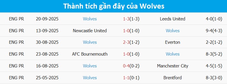 Tình cảnh khó khăn của Wolves tại Ngoại hạng Anh