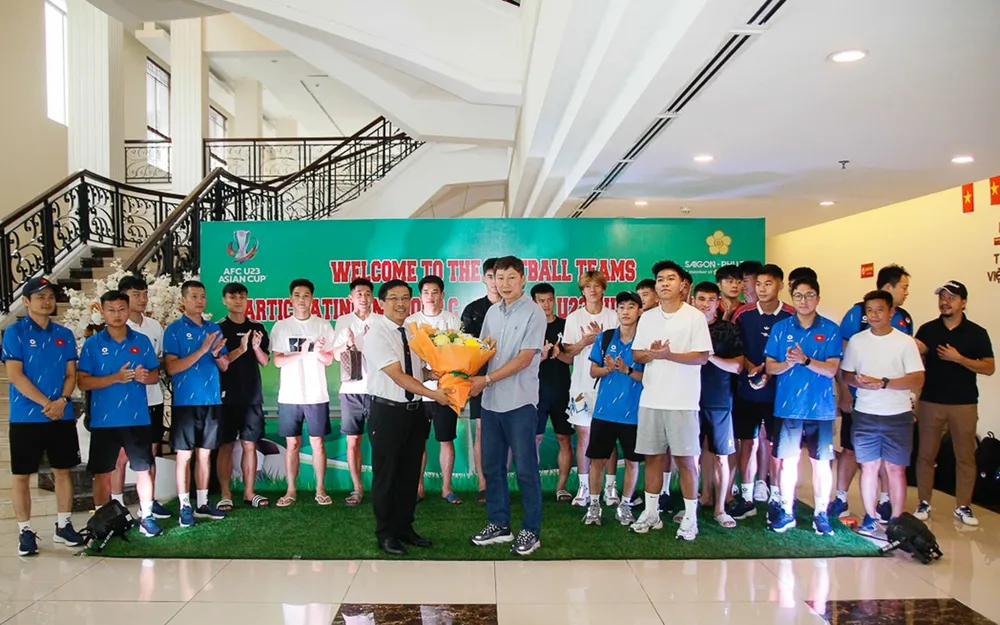 U23 Việt Nam được Ban tổ chức địa phương đón tiếp nồng hậu U23 Việt Nam được Ban tổ chức địa phương đón tiếp nồng hậu