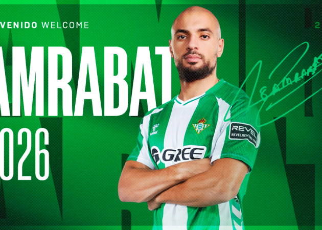 Sofyan Amrabat thi đấu cho Real Betis
