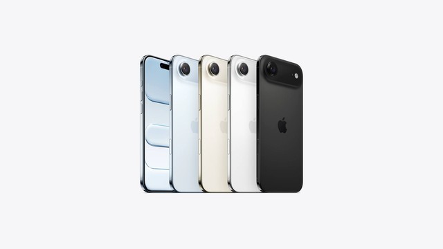 iPhone Air với bốn màu sắc thời thượng