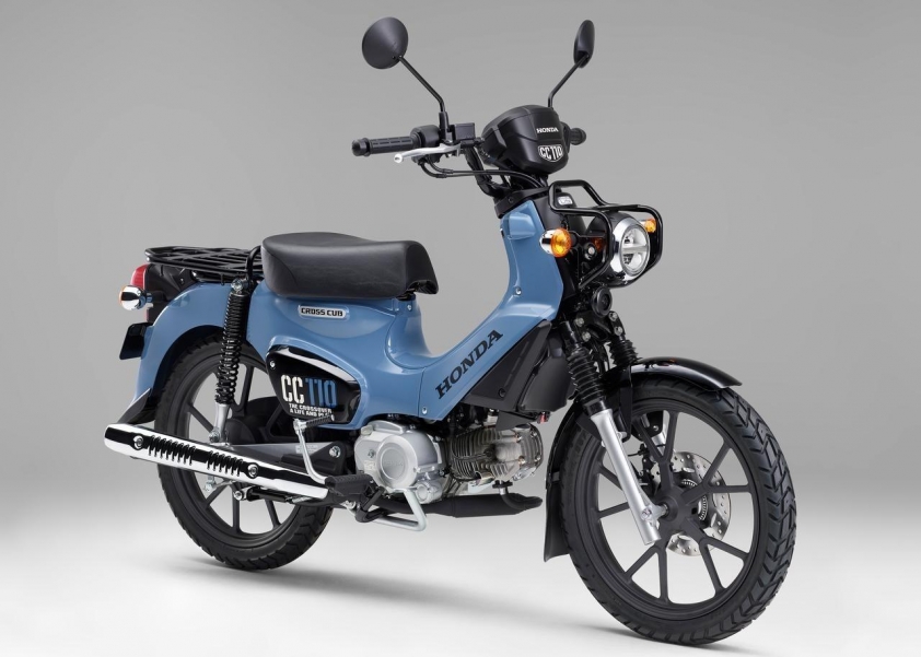 Cross Cub 110 Lite với lốp lớn và chắn bùn cao