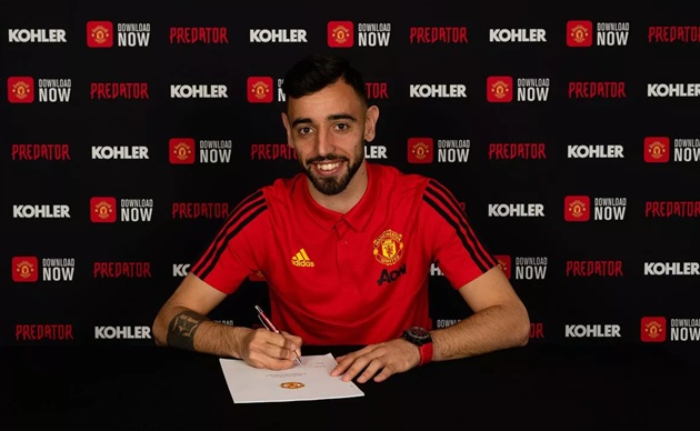 Bruno ký hợp đồng với Man Utd vào năm 2020 Bruno ký hợp đồng với Man Utd